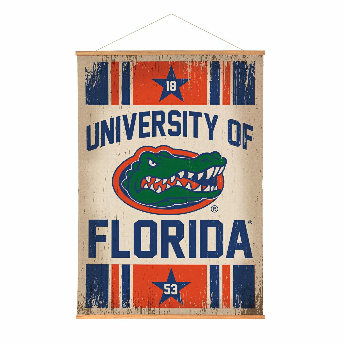 University of Florida, Canvas Wall Tapestry, Large, 54x36, Home, Collegiate