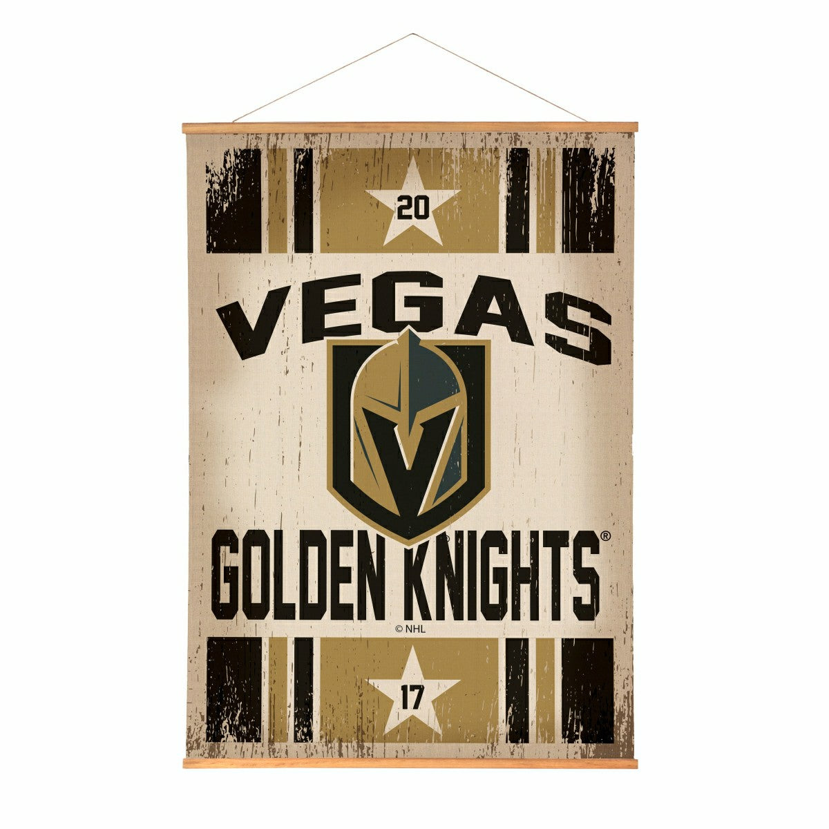 Vegas Golden Knights, Canvas Wall Tapestry, Large, 54x36, Home
