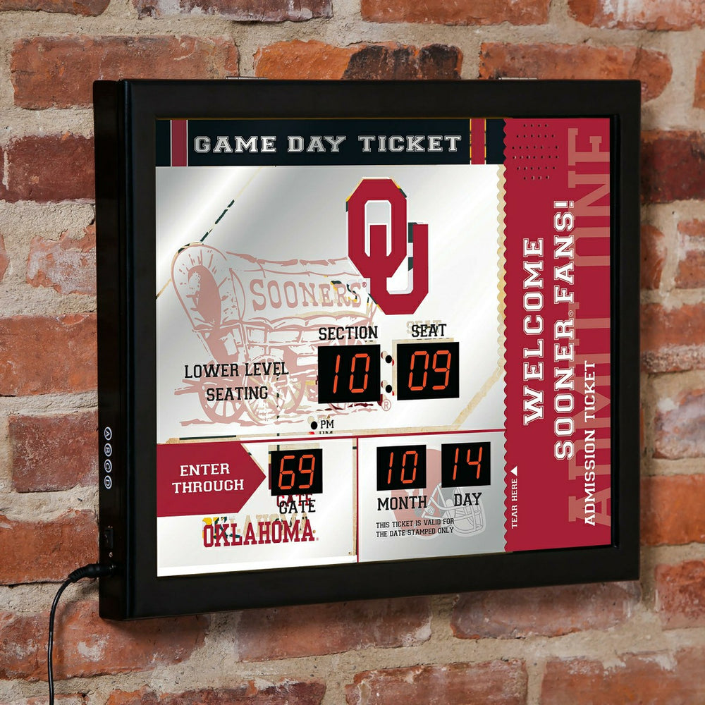 Scoreboard Wall Clock, Oklahoma, Home, Collegiate