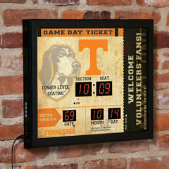 Scoreboard Wall Clock, Tennessee, Home, Collegiate