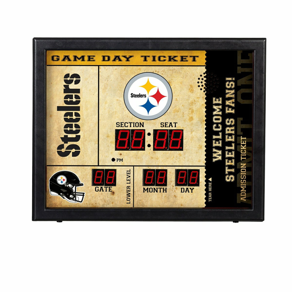 Scoreboard Wall Clock, Pittsburgh Steelers, Home, NFL