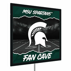 Michigan State University 23"H x 23"L LED Wall Decor, Edgelite, Square, Home, Collegiate
