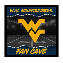 West Virginia University 23"H x 23"L LED Wall Decor, Edgelite, Square, Home, Collegiate