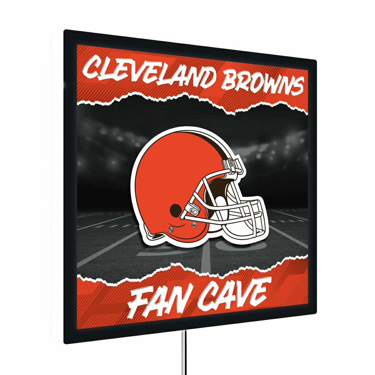Cleveland Browns 23"H x 23"L LED Wall Decor, Edgelite, Square, Home, NFL