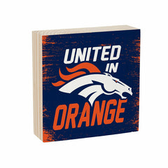Denver Broncos Plock, Down Home Fans, 6x6, Home, NFL