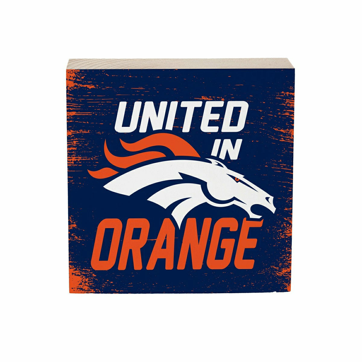 Denver Broncos Plock, Down Home Fans, 6x6, Home, NFL