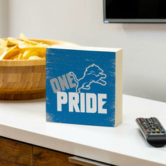 Detroit Lions Plock, Down Home Fans, 6x6, Home, NFL