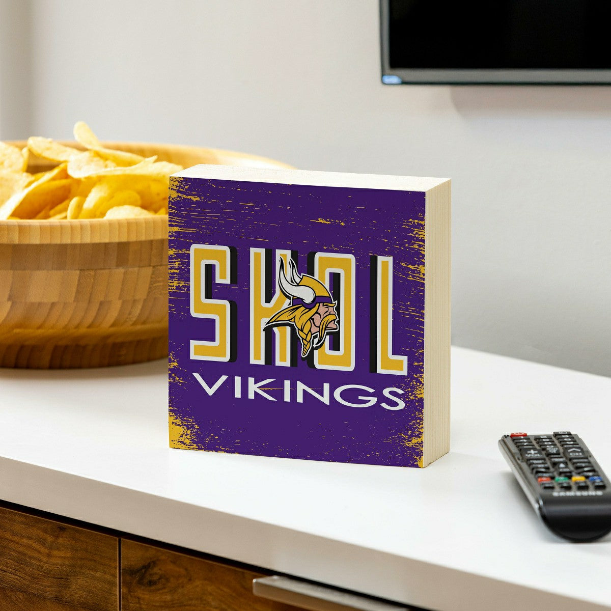 Minnesota Vikings Plock, Down Home Fans, 6x6, Home, NFL