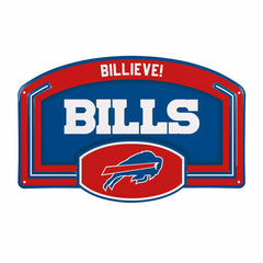 Buffalo Bills USA Embossed Steel Wall Sign, 11" x 17", NFL, Home