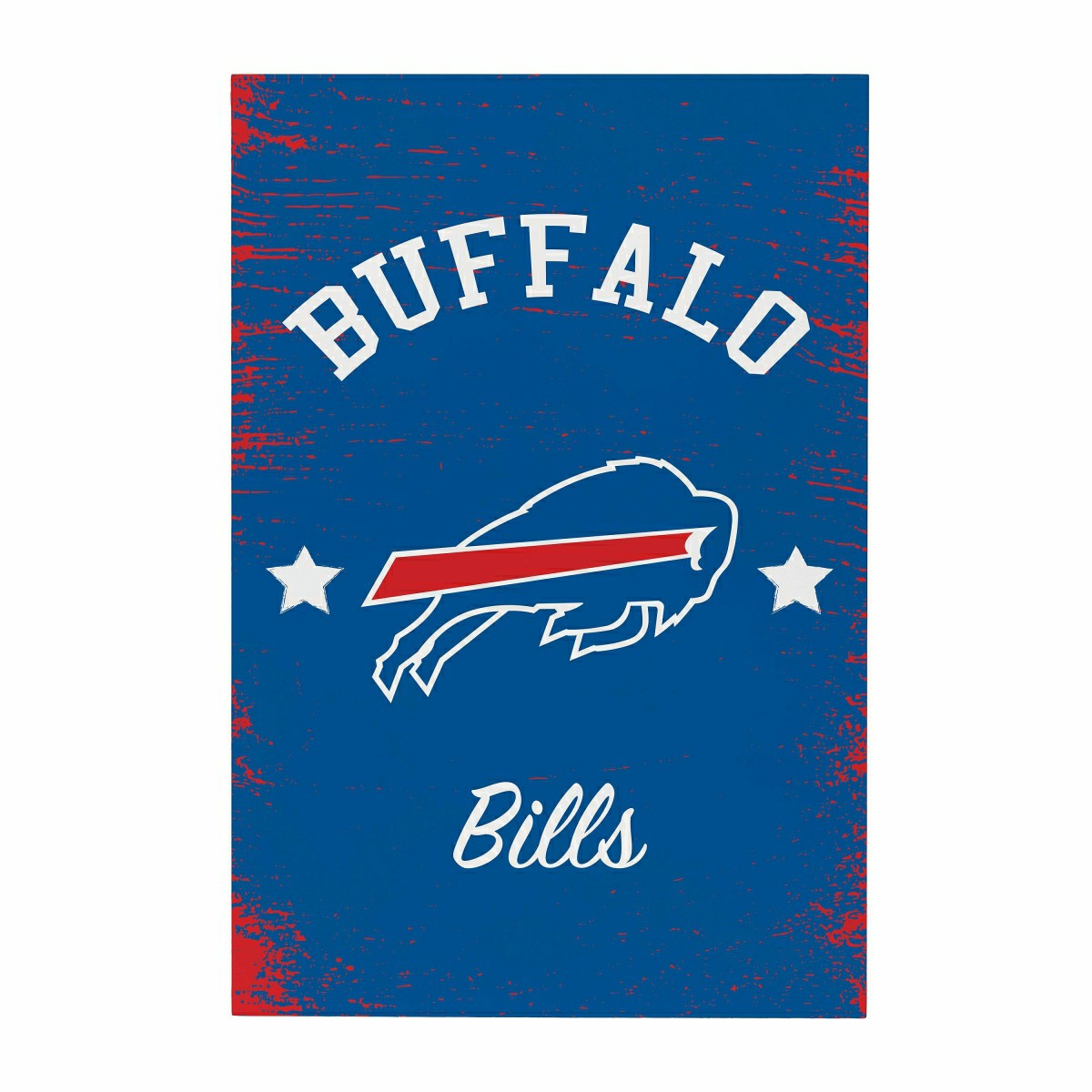 Buffalo Bills Wood Wall Sign, 16x24, NFL, Home