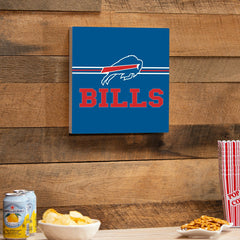 Buffalo Bills Wood Wall Sign, 12x12, NFL, Home
