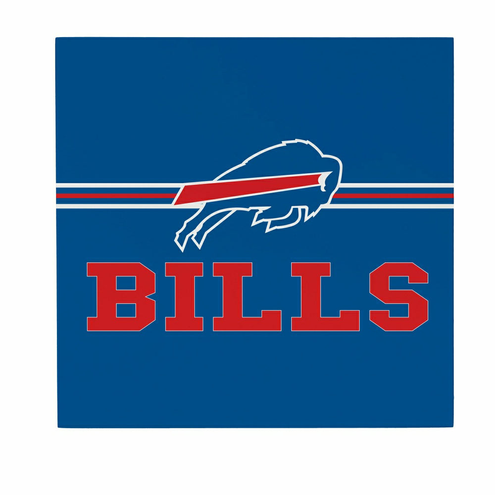 Buffalo Bills Wood Wall Sign, 12x12, NFL, Home