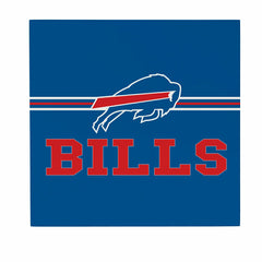Buffalo Bills Wood Wall Sign, 12x12, NFL, Home