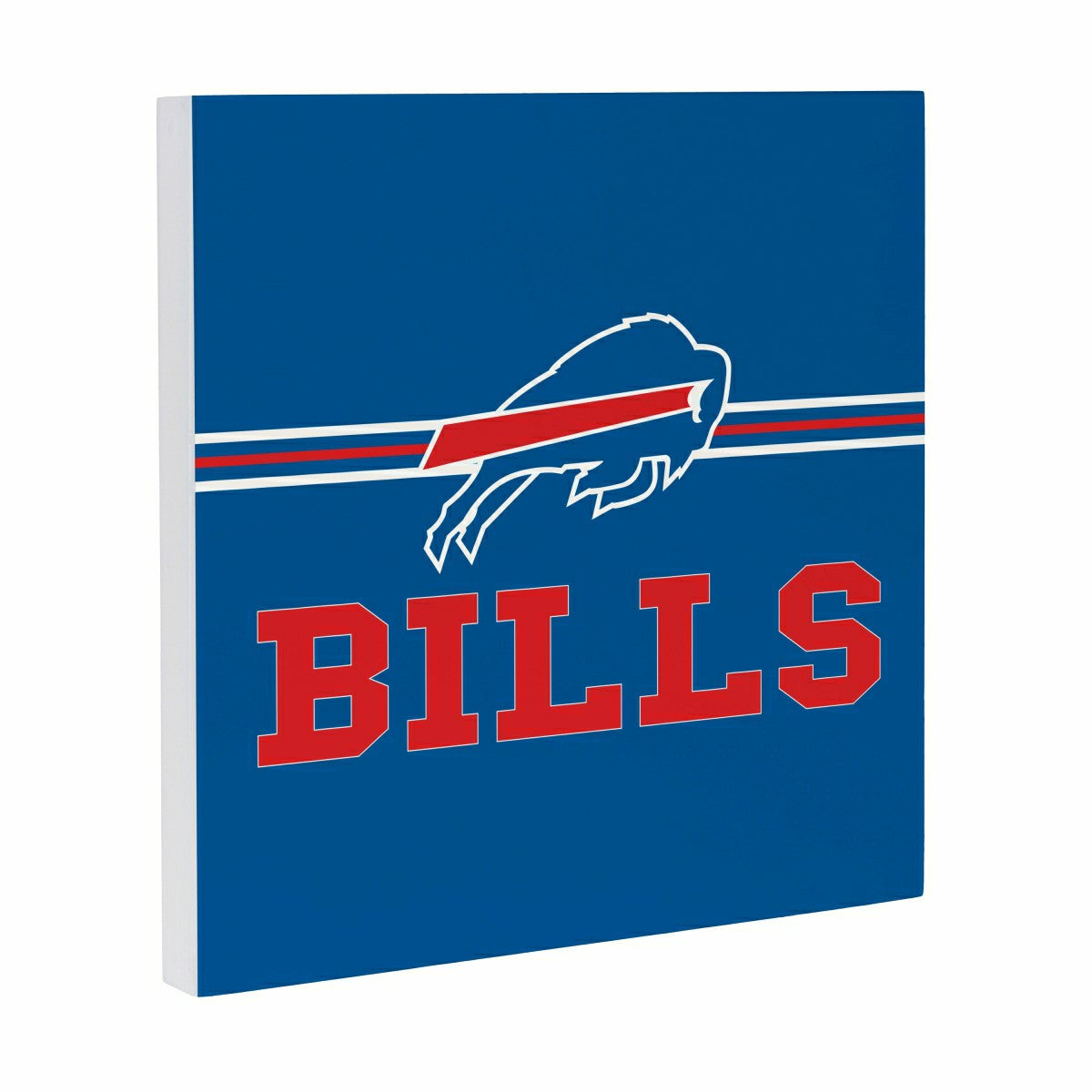 Buffalo Bills Wood Wall Sign, 12x12, NFL, Home