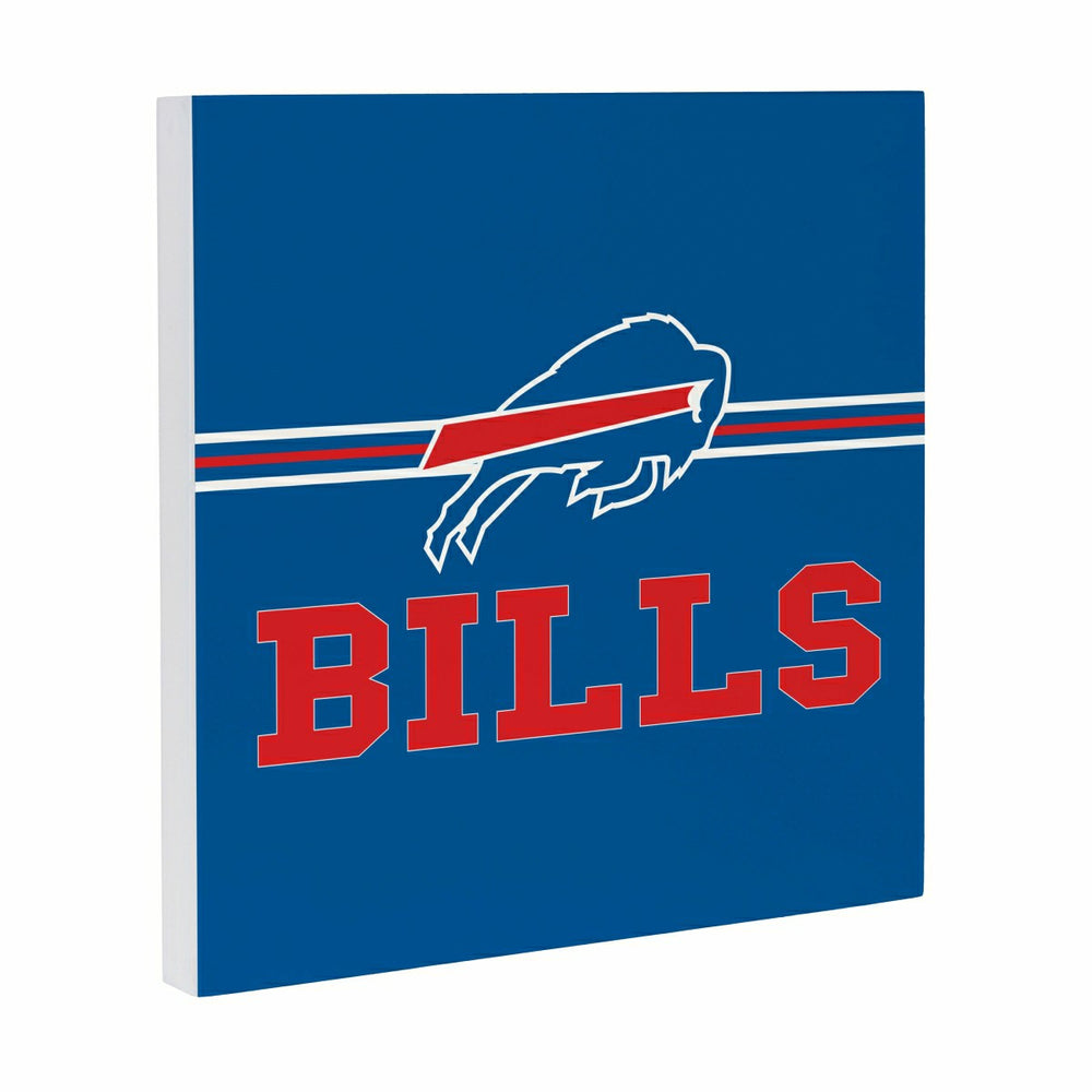 Buffalo Bills Wood Wall Sign, 12x12, NFL, Home