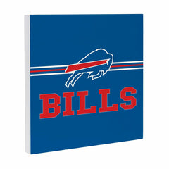 Buffalo Bills Wood Wall Sign, 12x12, NFL, Home