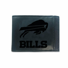 Front Pocket Wallet w/ RFID Blocking, Buffalo Bills, Black, NFL, Home