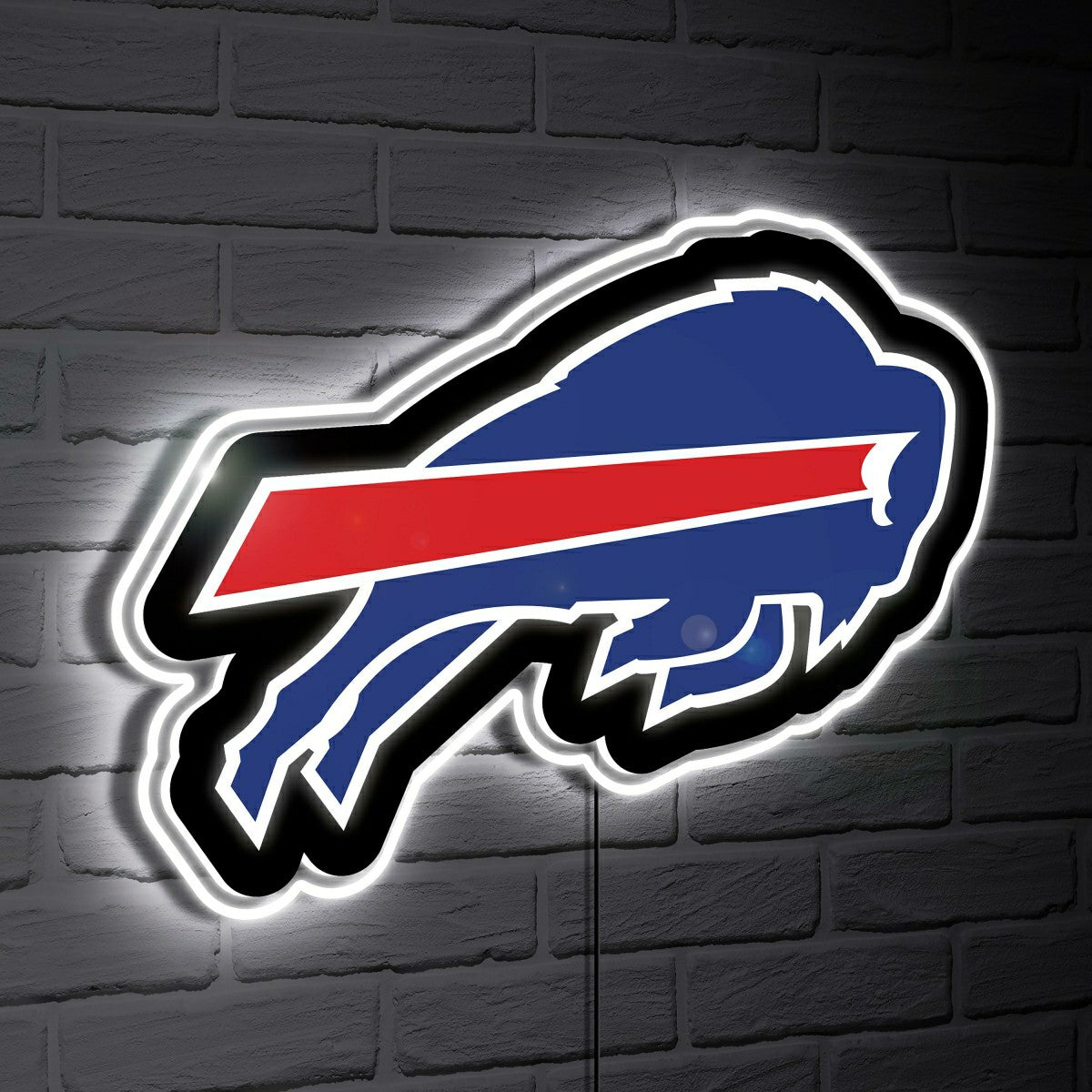 Buffalo Bills LED Wall Decor, Glazelite, Logo, NFL, Home