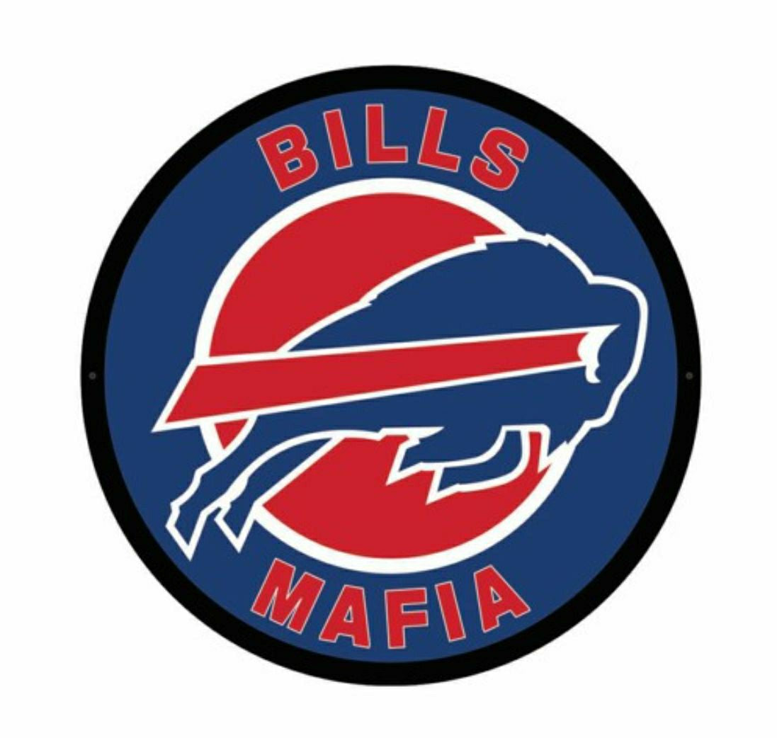 LED Wall Decor, Large Round, Buffalo Bills, Bills Mafia, NFL, Home