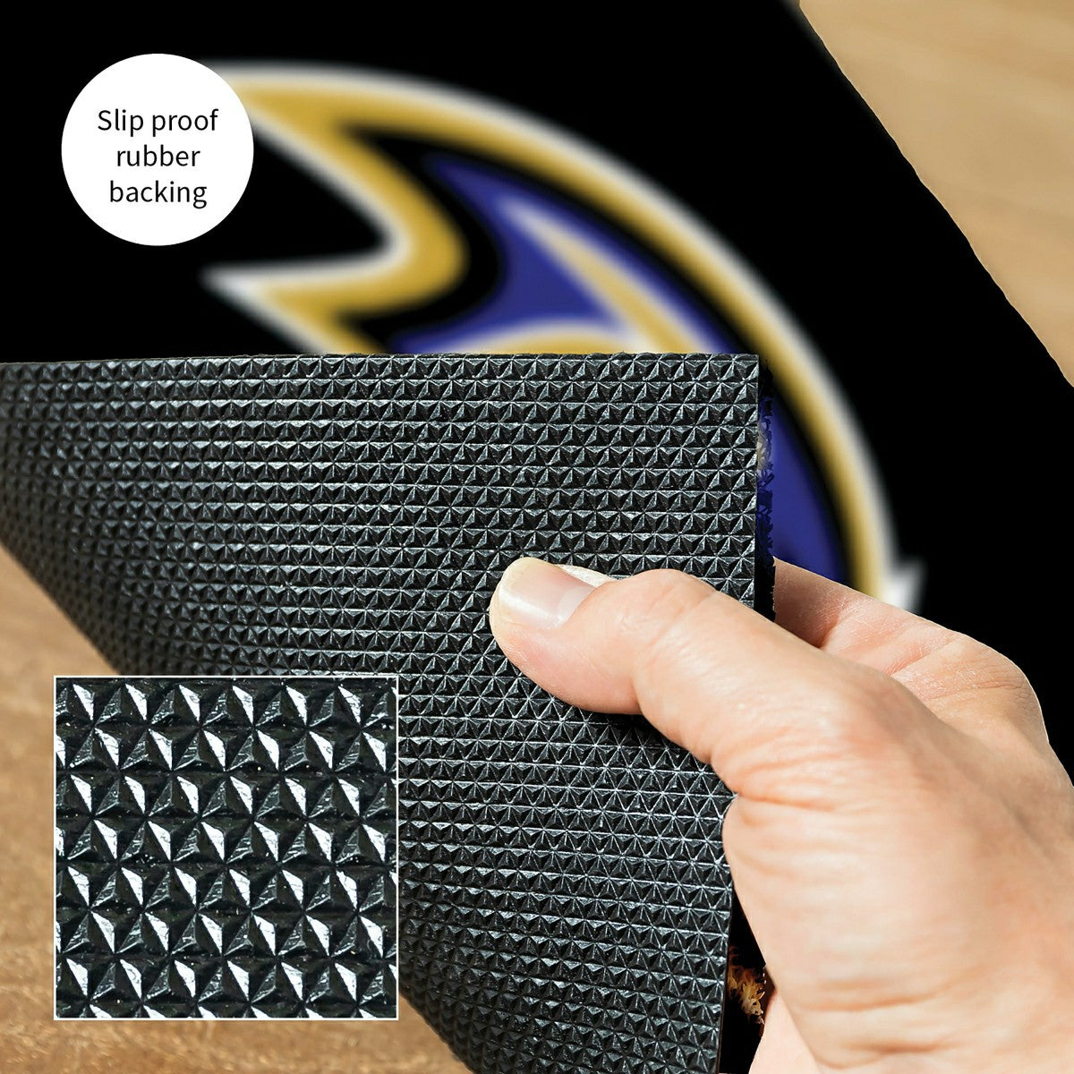 Full Color PVC Mat, 16" x 28", Baltimore Ravens, NFL