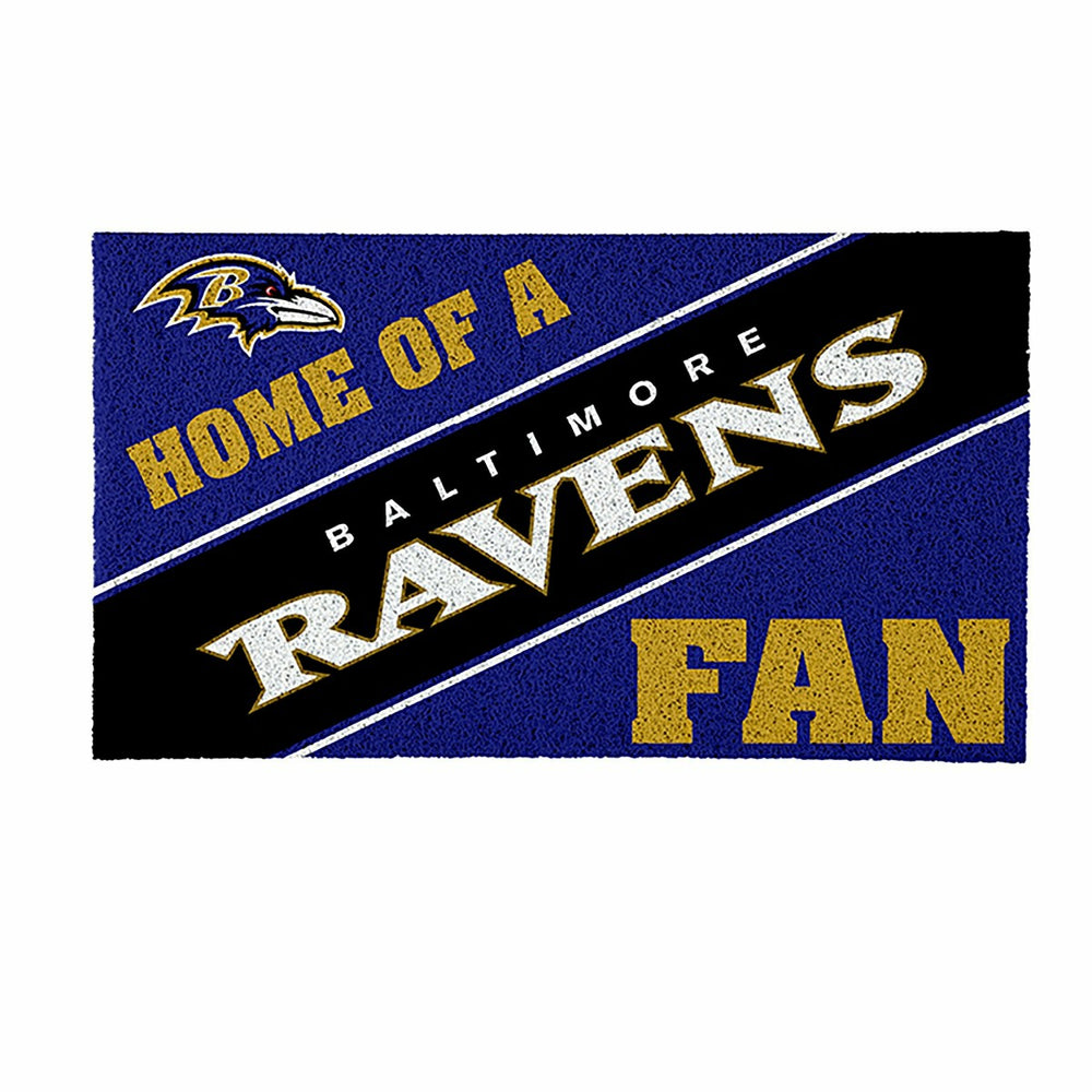 Baltimore Ravens, PVC Mat COLOR, Home of a Fan, NFL
