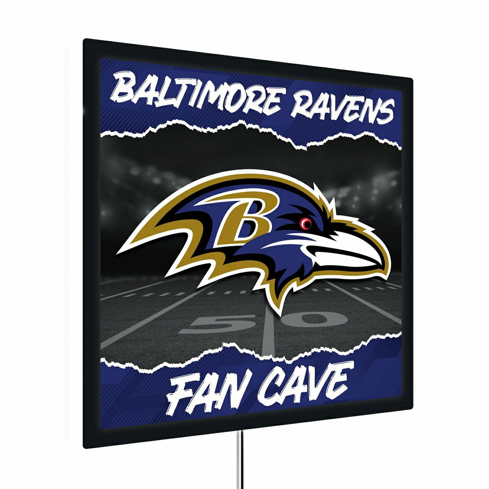 Baltimore Ravens 23"H x 23"L LED Wall Decor, Edgelite, Square, NFL, Home