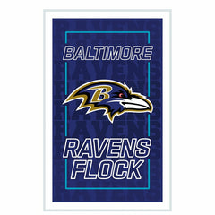 Baltimore Ravens NFL Football Rectangle Neolite LED Decor, NFL, Home