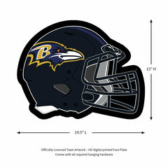 LED Wall Decor, Helmet, Baltimore Ravens, NFL, Home