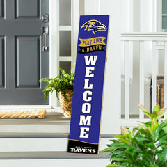 Baltimore Ravens Large Single Sided Leaner, 46", NFL, Home