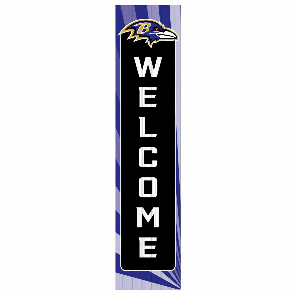 Baltimore Ravens Summer Seasonal Single Sided Large Leaner, 46", NFL, Home