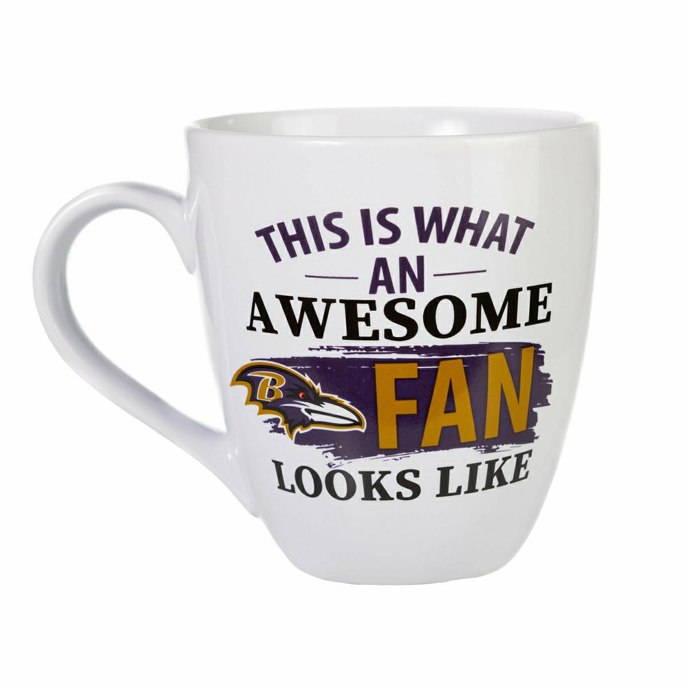 Baltimore Ravens, Ceramic Cup O'Java 17oz Gift Set, NFL, Home