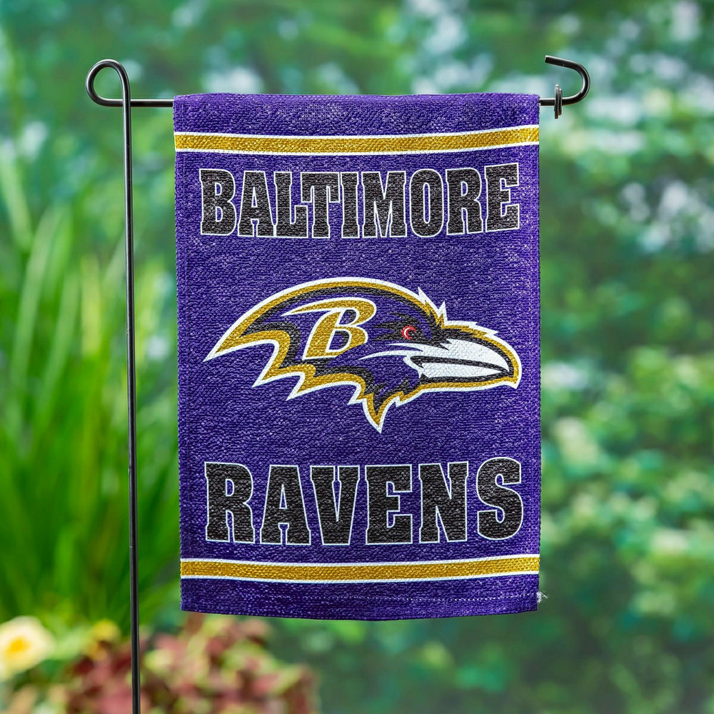 Embossed Suede Flag, GDN Size, Baltimore Ravens, NFL, Home