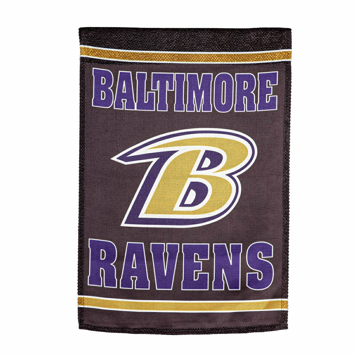 Embossed Suede Flag, GDN Size, Baltimore Ravens, NFL, Home
