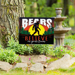 Chicago Bears Yard Sign, Bigfoot, NFL, Home