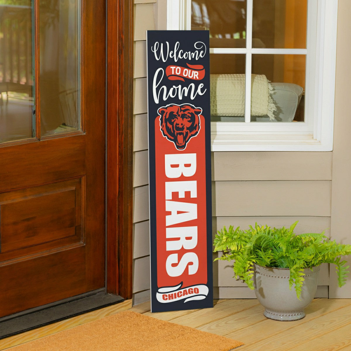 Chicago Bears 47" Double Sided Leaner, Halloween, NFL, Home