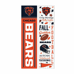 Chicago Bears 46" Double Sided Leaner, Fall Seasonal, NFL, Home