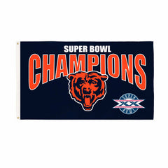 Chicago Bears Superbowl XX Champions Football 3x5 Flag, NFL, Home