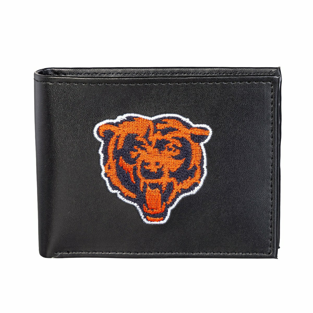 Chicago Bears Black Bi-Fold Embroidered Wallet, NFL, Home