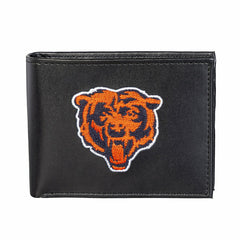 Chicago Bears Black Bi-Fold Embroidered Wallet, NFL, Home
