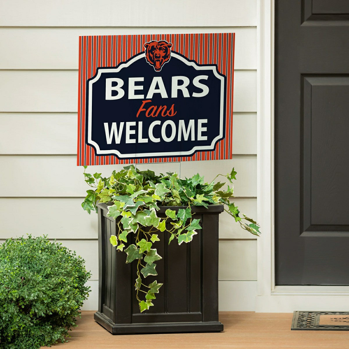 Chicago Bears Coroplast Yard Sign, "Fans Welcome", NFL, Home