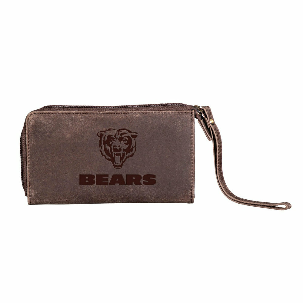 Wristlet Wallet, Brown, Chicago Bears, NFL, Home