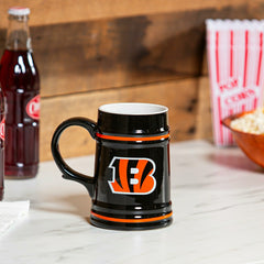 Cincinnati Bengals Ceramic Stein Cup, 24oz, NFL, Home