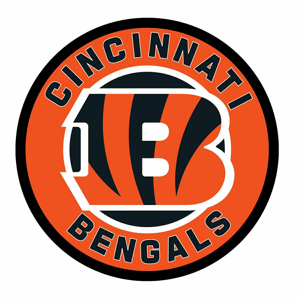 LED Wall Decor, Round, Cincinnati Bengals, NFL, Home