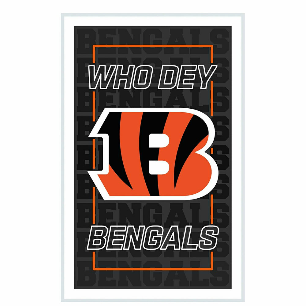 Cincinnati Bengals NFL Football Rectangle Neolite LED Decor, NFL, Home