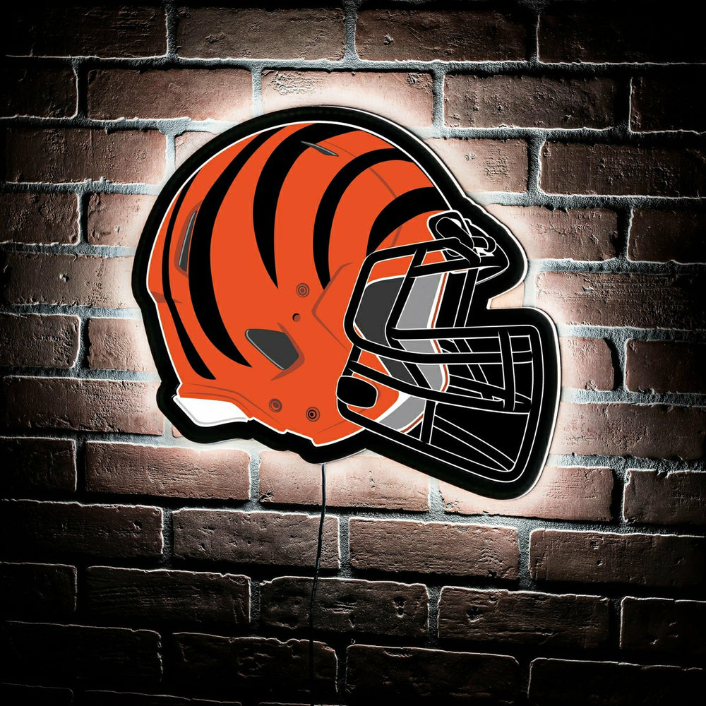 LED Wall Decor, Helmet, Cincinnati Bengals, NFL, Home