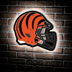 LED Wall Decor, Helmet, Cincinnati Bengals, NFL, Home