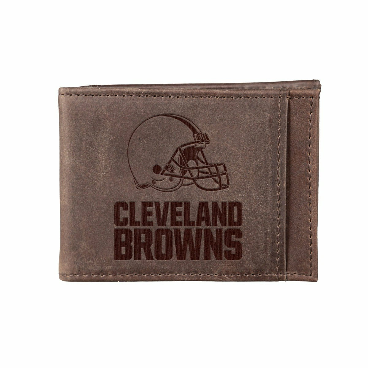 Front Pocket Wallet w/ RFID Blocking, Cleveland Browns, Brown, NFL, Home