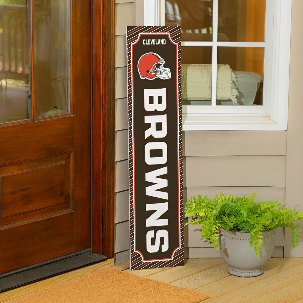 Cleveland Browns Winter Seasonal Double Sided Large Leaner, 46", NFL, Home