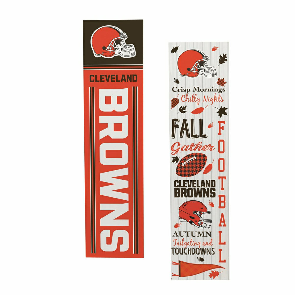 Cleveland Browns Fall Seasonal Double Sided Large Leaner, 46", NFL, Home