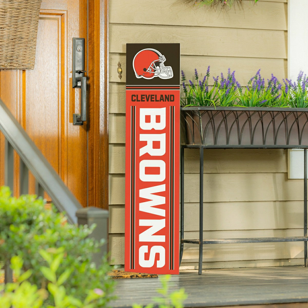 Cleveland Browns Fall Seasonal Double Sided Large Leaner, 46", NFL, Home